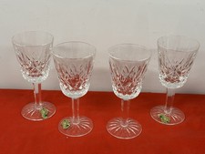 WATERFORD CRYSTAL  --  LISMORE  --  WHITE  WINE GLASSES   (4) picture