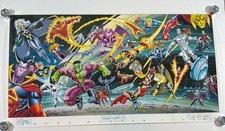 ORIGINAL 1991 Marvel Master Vision Poster Paul Mounts Terry Austin Ron Kim 90s picture