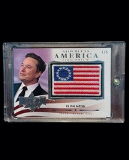 Decision 2024 Elon Musk God Bless America Flag Patch 4/5 