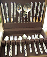 46 Pc SET ONEIDA COMMUNITY STAINLESS FLATWARE VIOLA - VIOLA Service for 8+ picture