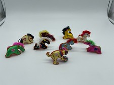 Vintage Chinese Silk/Satin Horses Embroidered  Set of 9. Excellent Condition picture