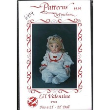Connie Lee Finchum Li'l Valentine P184 Doll Sewing Pattern 21-22 Inch Dolls 1992 picture
