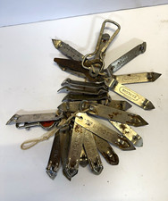 Old Crown Vintage Beer Bottle Opener Keychain Breweriana Metal Opener picture