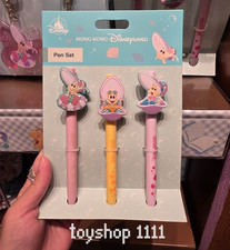 2026 HongKong Disney Alice in Wonderland Oyster pen set 3 ballpen collection picture