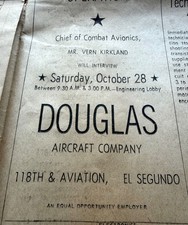 Vintage 1961 LA Times Newspaper Early Computer Tech Ads Mainframe IBM Hughes picture