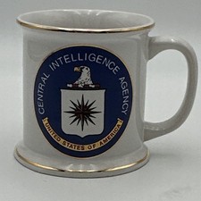 VTG Official CIA Seal Coffee Mug , central intelligence agency white ceramic ￼ picture