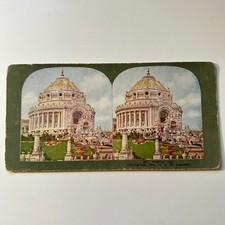 The View of The Majestic Festival Hall Antique Stereoview Card 5H6-4 picture