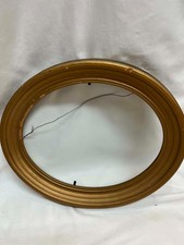 Oval Gold Painted Wood Frame Vintage w Glass for 11x14