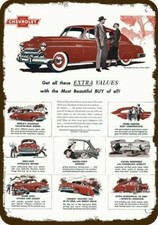 1949 CHEVROLET CHEVY FLEETLINE DELUXE Car Vnt-Look DECORATIVE REPLICA METAL SIGN picture