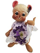 Annalee Mobilitee Doll Violet Mouse Spring Doll 1999 picture