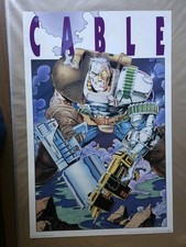 Cable Vintage Poster 1993 Thibert Art #137 Marvel Comics 22x34 S5 picture