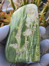 Healerite Noble Serpentine Tumbled Polished Flat-based Standing Specimen (HNS02) picture