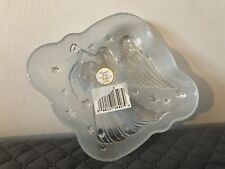 Candy Dish Crystal Clear Angel Frosted Stars Music Home Decor Tray picture