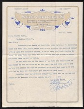 1906 State Journal Co. Lincoln, NE Litho Printers TLS Letterhead re: Town Lots picture