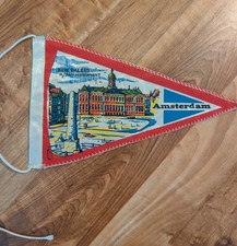 Vintage Souvenir Flag Pennant Amsterdam Holland 8