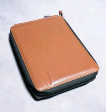 Creative Mark Leather 120 Pencil Case Cognac Organizer - New (Cosmetic Flaws) picture