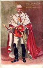 Vintage Artist Postcard Lord Roberts at King Edward VII Coronation R Tuck 1902 picture