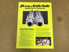 Vintage 1992 Pixall Knife Rolls Salesman Brochure picture