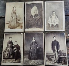 CDV (Carte de Visite) Photograph Lot of 6, Dayton, Ohio picture