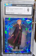 ANNA 2024 TOPPS CHROME DISNEY SAPPHIRE #154 CGC 9 MINT *478 picture