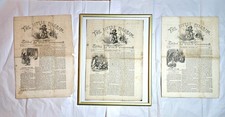1856 THE LITTLE PILGRIM x3 Issues – 1 Framed Illustrated Pre Civil War... picture