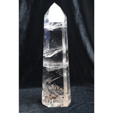 Brazilian Lemurian Quartz Obelisk | Polished Clear Crystal Tower picture