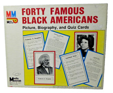Vintage 1988 Forty Famous Black Americans quiz game RARE Looks unused picture