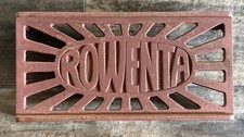 Rare Vintage Rowenta Cast Iron Trivet Holder Rest Rustic Red 8.75