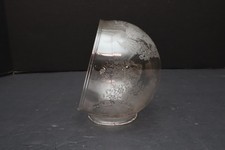 Rare Etched Angle Lamp Glass Clear Elbow Shade Replacement (read) picture
