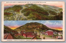 Bird's Eye View Of Cumberland Gap And The Surrounding Mountains Postcard TS-304 picture