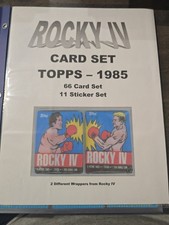 1985 TOPPS ROCKY IV TRADING CARDS COMPLETE SET 66 CARDS + 11 STICKERS picture