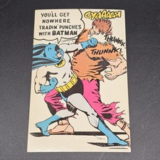 VINTAGE 1966 Dexter Press BATMAN Rookie BATGRAM Post Card #6 of 10 DC Comics picture