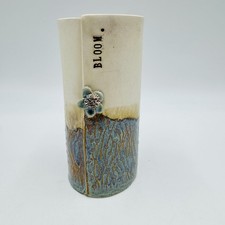 Cinder Ceramics Bloom Stoneware Vase Studio Art Pottery Floral Handmade UK Clay picture