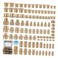 106PCS Brass Pipe Fittings Assortment Kit NPT Extension Adapter,Reducer  picture