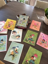 Vintage The Perky All Occasion Greeting Cards w/ Envelopes 9 In Original Box picture