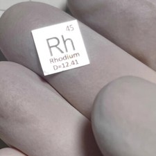 Approximately 0.15 * 10 * 10mm Rhodium Sheet High-purity Metal Rh 99.95% picture