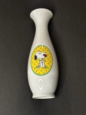 VTG  Peanuts SNOOPY Ceramic Bud Flower Vase United Feature Syndicate UFS HTF EUC picture