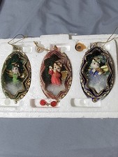 Vtg Bradford Christmas Ornaments(3) Purr-fect Harmony Heirloom Classics Collec. picture