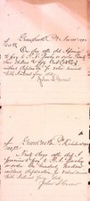 2 Greencastle PA Promissory Notes 1892 John S. Groov H. K. Bushey Handwritten picture