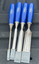 Marples Sheffield England Blue Chip Set of 4 Chisels early 90s picture
