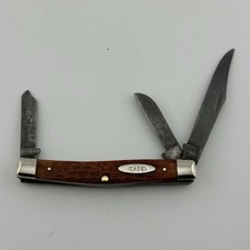 Vintage 1940-1964 Case XX USA 6344 SP Stockman Jigged Bone Pocketknife picture