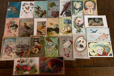 Lot of 25 Vintage Greetings Antique~Postcards with Bird~BIRDS~ in sleeves-s464 picture