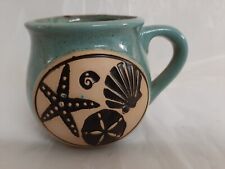 Pottery Coffee Cup Authentic Souvenir made in China T Walton Beach B7 picture