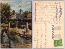 Main Building National City California Pond Postcard picture