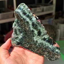 216g Rare Natural Seraphinite Slab Quartz Crystal Reiki Healing (Collection Lv.) picture