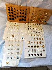 Vintage Sewing Button Lot 157 Assorted Pieces Factory Sample Cards Ronar BFS picture