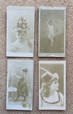 1890 N245 ? Kinney?  Actor & Actress Tobacco Cards - Lot x four (4) Different picture