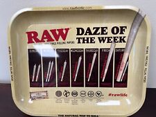 RAW daze of the week large metal rolling tray 13x11 new picture