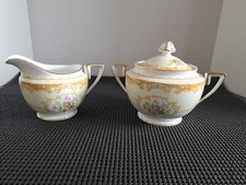 Vintage Antique Noritake N130 Sugar & Creamer Set picture