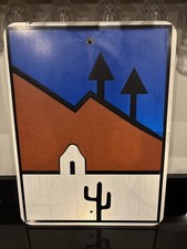 Vintage Arizona Scenic Road Marker Apache Trail Coronado Metal Sign 24x18 picture